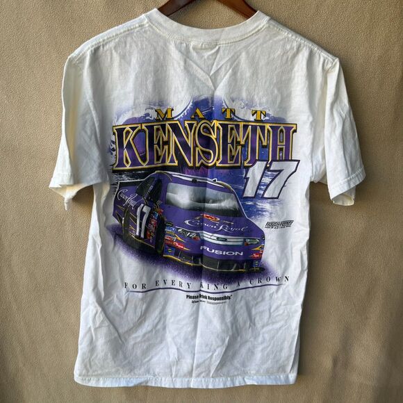 Vintage Y2K Nascar Matt Kenseth #17 Size M Crown Royal Roush Fenway Racing Shirt - Picture 1 of 4